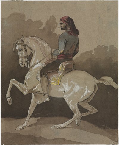 Arabe à cheval - Emile Jean Horace Vernet