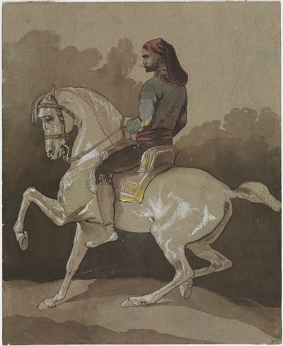 Arabe à cheval, vers 1800 - Horace Vernet