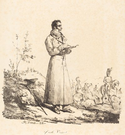 Carle Vernet, en pied - Emile Jean Horace Vernet