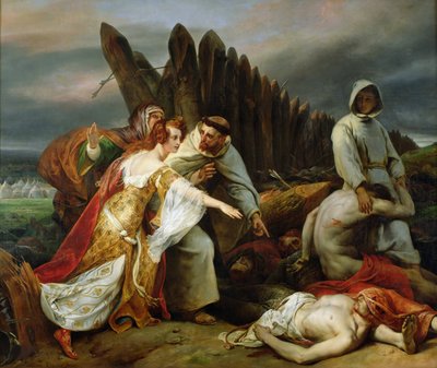 Edith trouvant le corps de Harold (1828) - Emile Jean Horace Vernet