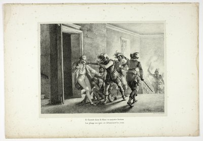 Et bientôt dans le flanc ce monstre furieux... - Horace Vernet