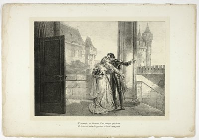 Et couvrit, en pleurant, d