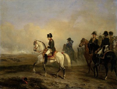 Empereur Napoléon Ier et son état-major à cheval - Emile Jean Horace Vernet
