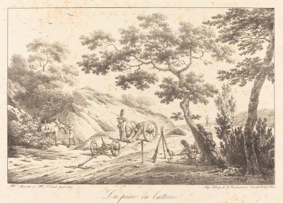 La pièce en batterie - Emile Jean Horace Vernet