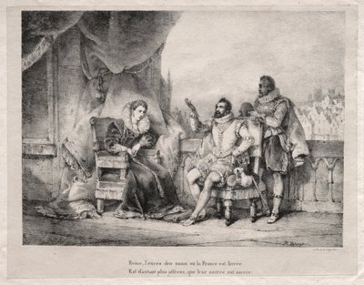 Marie de Médicis et Henri IV de France - Emile Jean Horace Vernet