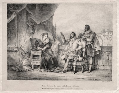 Marie de Médicis et Henri IV de France - Emile Jean Horace Vernet