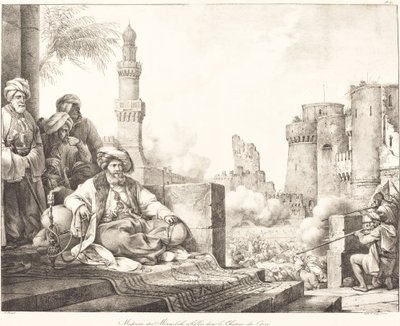 Massacre des mamelouks rebelles dans le château du Caire - Emile Jean Horace Vernet