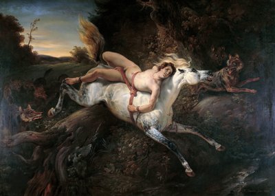 Mazeppa et les loups, 1826 - Emile Jean Horace Vernet