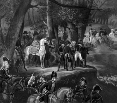 Napoléon Ier chassant dans la forêt de Fontainebleau - Emile Jean Horace Vernet