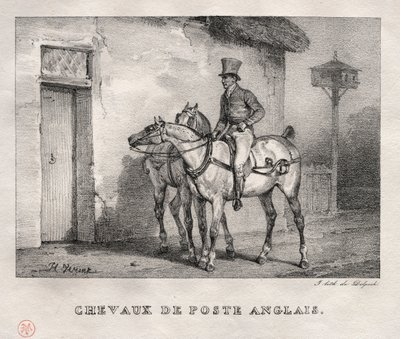 Chevaux postaux, 1823 - Emile Jean Horace Vernet
