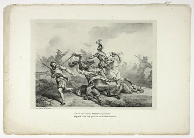 Sur ce fier ennemi BOURBON se précipite... - Horace Vernet