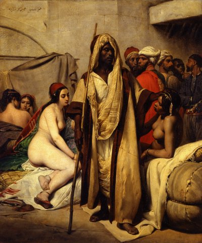 Le marché aux esclaves - Emile Jean Horace Vernet