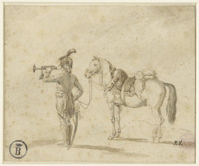 Trompettiste à côté d