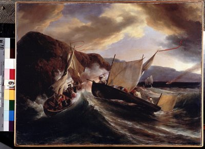 Une bataille navale - Emile Jean Horace Vernet