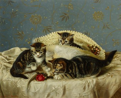 Chatons en train de faire des bêtises - Horatio Henry Couldery