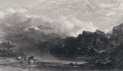 Un Loch des Highlands, Brume reposant sur les Montagnes - Horatio Macculloch