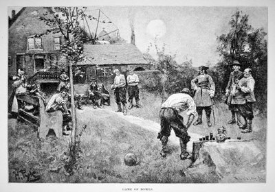 Une partie de boules dans l