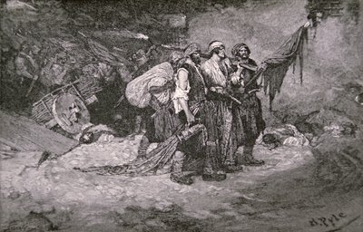 Le sac de Panama par les pirates de Henry Morgan - Howard (after) Pyle