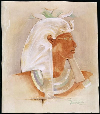Tête de la reine Makare Hatchepsout (c.1503-1482 av. J.-C.) - Howard Carter