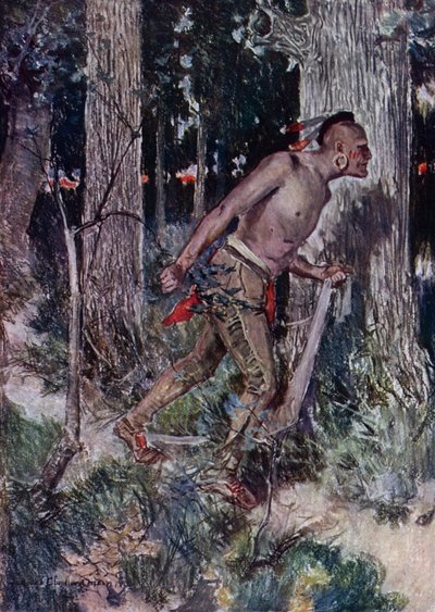 Illustration pour La Cour de Miles Standish par Henry Wadsworth Longfellow - Howard Chandler (after) Christy