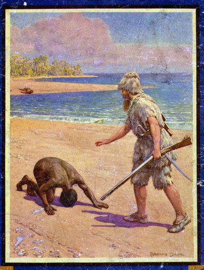 Crusoé et Vendredi, illustration de 