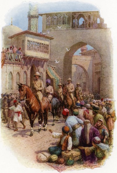 Le général Maude entrant à Bagdad. La métropole de l