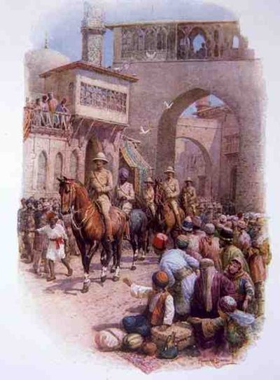 Lord Allenby entrant à Jérusalem par la porte de Jaffa - Howard Davie