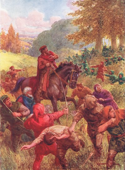 Le sauvetage de Sir Richard de Lea, illustration de 