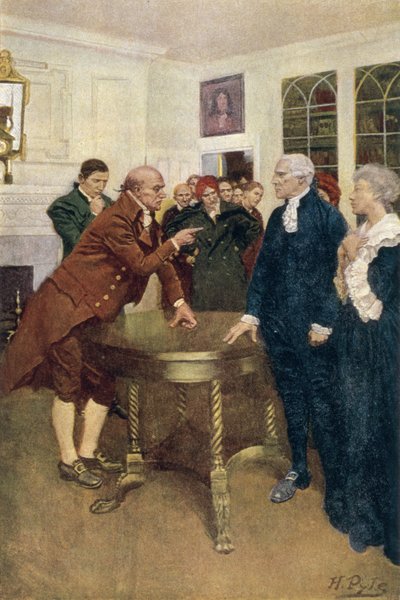 Un Comité de Patriotes Remettant un Ultimatum à un Conseiller du Roi, illustration de 