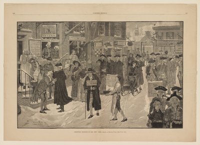 Matin de Noël dans le vieux New York - Howard Pyle