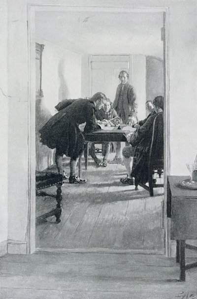 Dans la vieille taverne de Raleigh, illustration de 