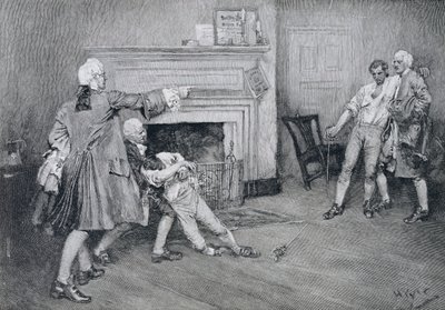 Rencontre du capitaine Tollemache et du capitaine Pennington à 