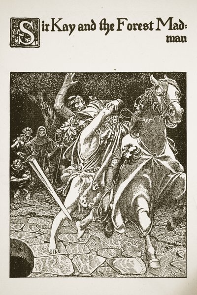Sir Kay et le fou de la forêt, illustration de 