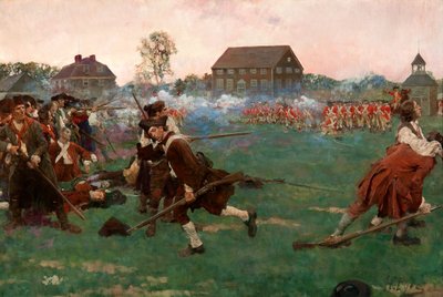 La bataille de Lexington, 19 avril - Howard Pyle