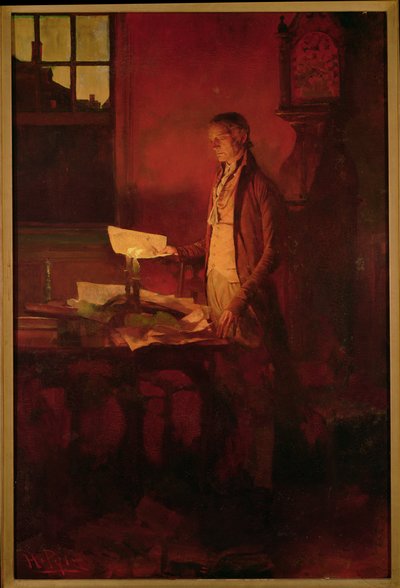 Thomas Jefferson rédigeant la Déclaration d
