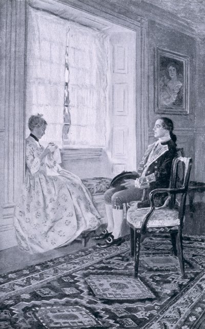 Washington et Mary Philipse, illustration de 