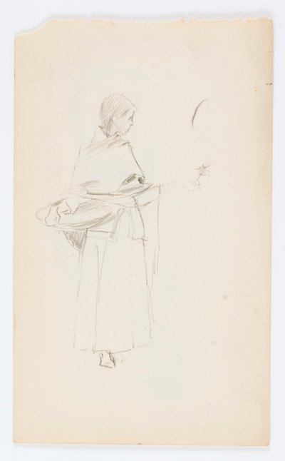 Sans titre (Fille à la fleur) - Howard Russell Butler