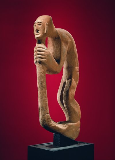 Bossu tenant un bâton - Huastec Culture Huastec Culture