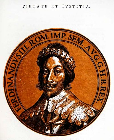 Portrait médaillon de Ferdinand III, empereur du Saint-Empire romain germanique - Hubert (after) Goltzius