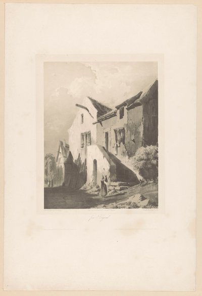 Maisons près de Bougival (Fragments de paysages) - Hubert Clerget