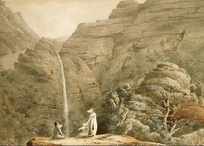 Visite de la cataracte à Dol-y-Melynen, près de Dolgelly, Pays de Galles - Hubert Cornish