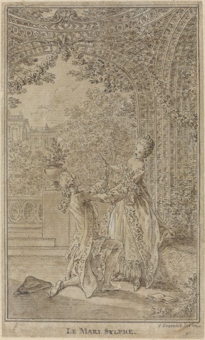 Le Mari sylphe - Hubert Francois Gravelot