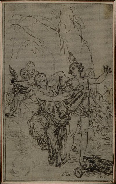 Étude : Vignette-frontispice pour "La Pharsale" de Lucain - Hubert Francois Gravelot