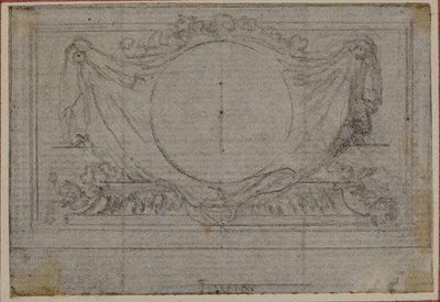 Study for En Tête Vignette in Tacitus "Tibère, ou Les Six Premiers Livres des Annales", Book V - Hubert Francois Gravelot