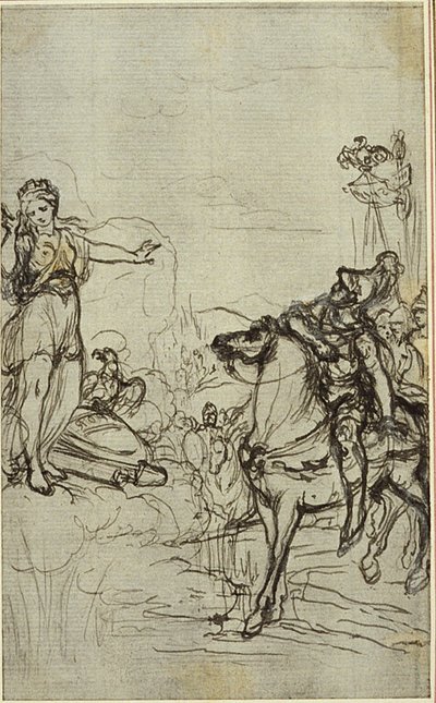 Étude pour "La Pharsale" de Lucain, Canto I - Hubert Francois Gravelot