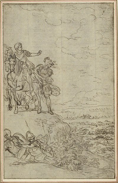 Étude pour "La Pharsale" de Lucain, Canto VII - Hubert Francois Gravelot