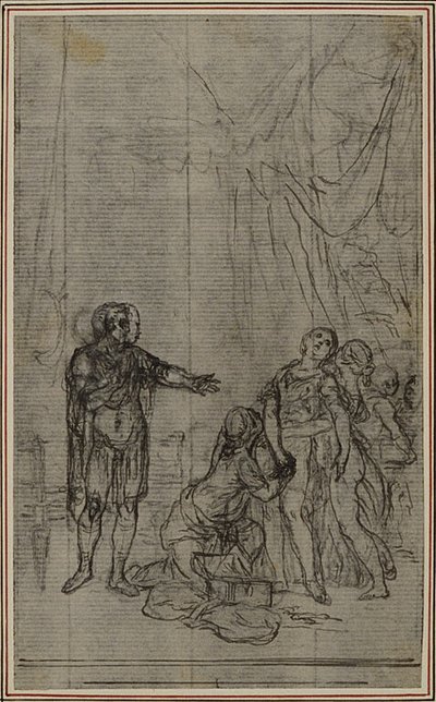 Étude pour "La Pharsale" de Lucain, Canto V - Hubert Francois Gravelot