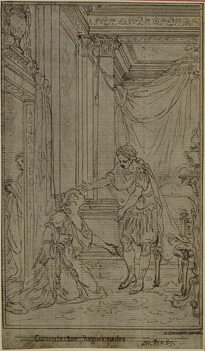 Étude pour "La Pharsale" de Lucain, Canto X - Hubert Francois Gravelot