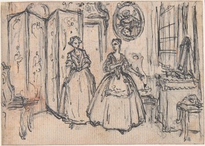 Étude pour « Du pouvoir du gardien », vignette gravée dans « Chansons de l
