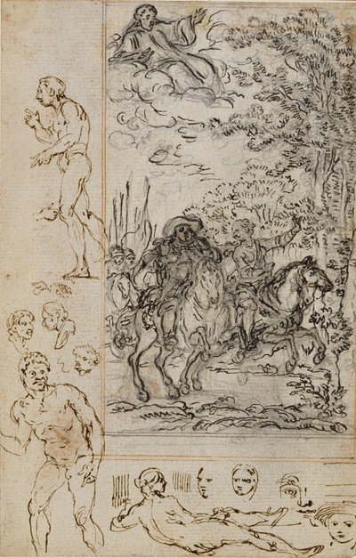 Étude pour une vignette dans "La Pucelle d